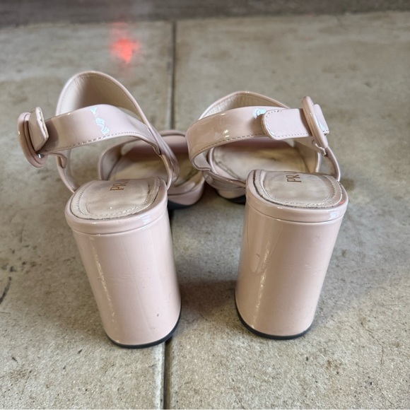 Prada Patent Leather Slingback Sandals - Picture 5 of 7